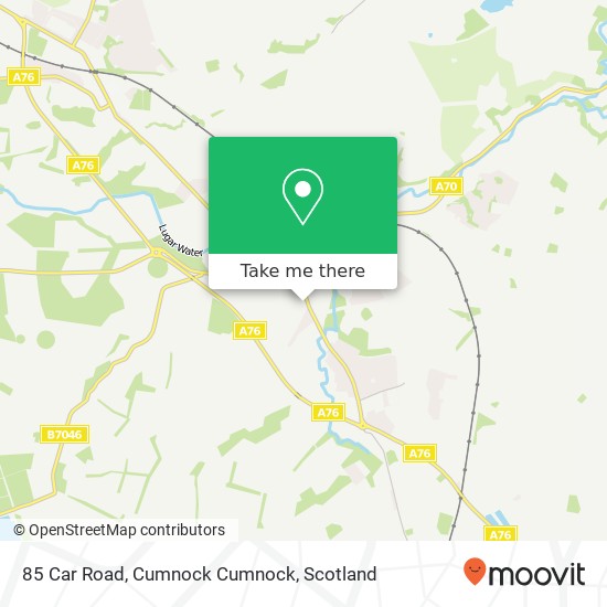 85 Car Road, Cumnock Cumnock map