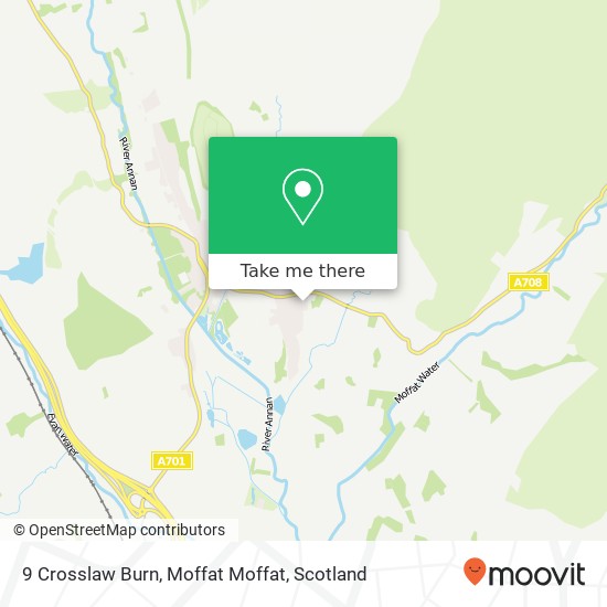 9 Crosslaw Burn, Moffat Moffat map