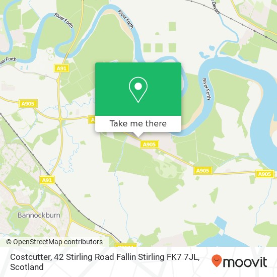 Costcutter, 42 Stirling Road Fallin Stirling FK7 7JL map