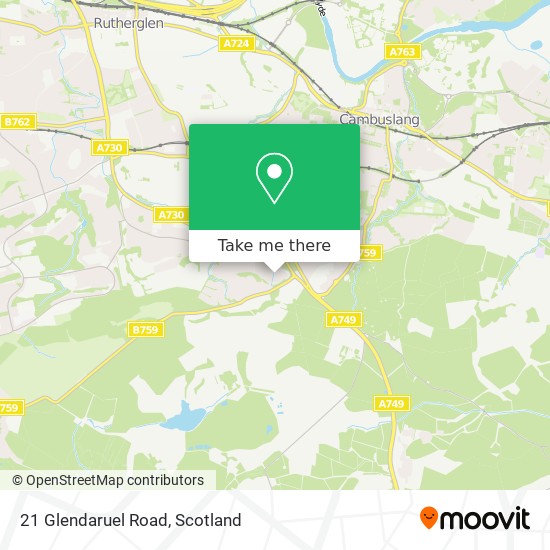 21 Glendaruel Road map