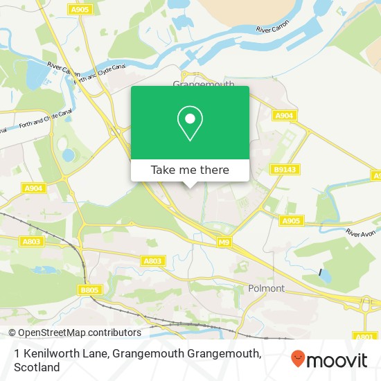 1 Kenilworth Lane, Grangemouth Grangemouth map
