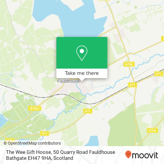 The Wee Gift Hoose, 50 Quarry Road Fauldhouse Bathgate EH47 9HA map