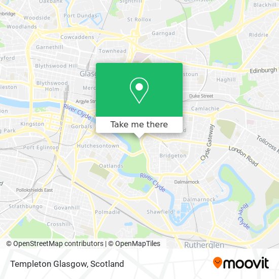 Templeton Glasgow map