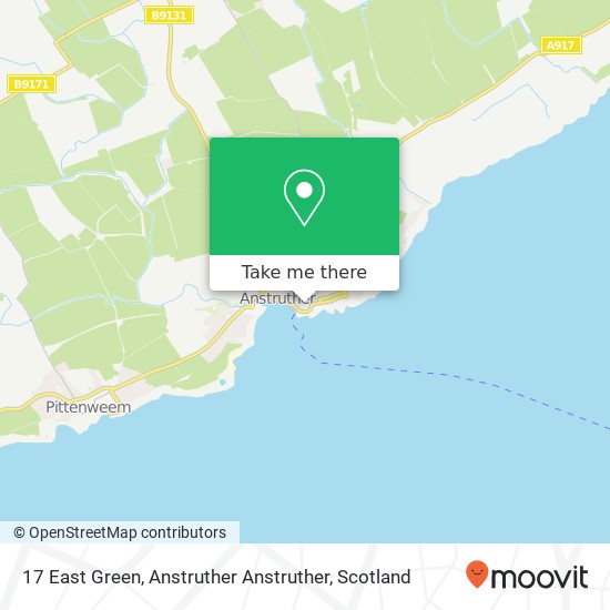 17 East Green, Anstruther Anstruther map