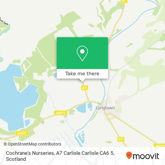 Cochrane's Nurseries, A7 Carlisle Carlisle CA6 5 map