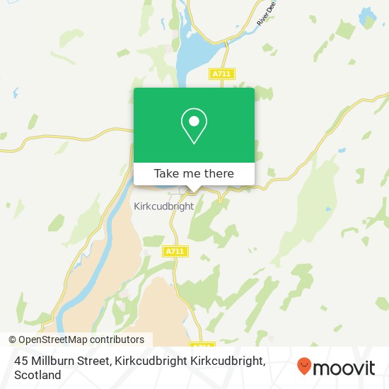 45 Millburn Street, Kirkcudbright Kirkcudbright map