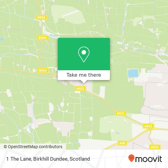 1 The Lane, Birkhill Dundee map