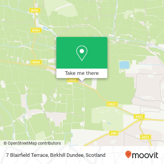 7 Blairfield Terrace, Birkhill Dundee map