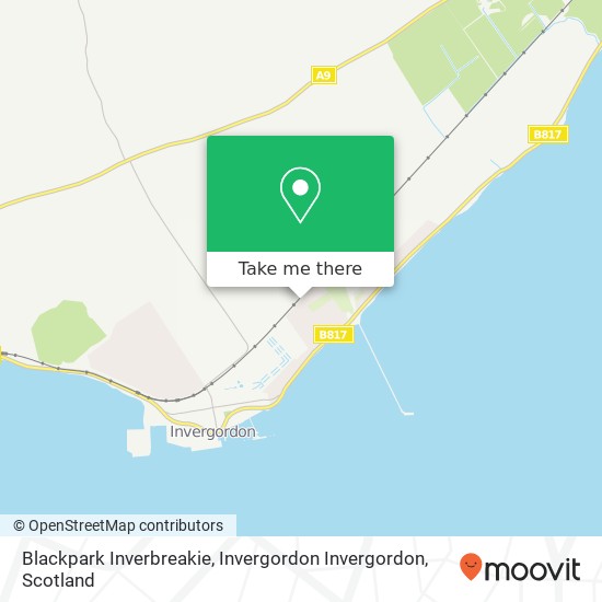 Blackpark Inverbreakie, Invergordon Invergordon map