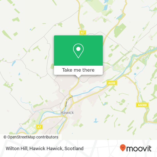 Wilton Hill, Hawick Hawick map