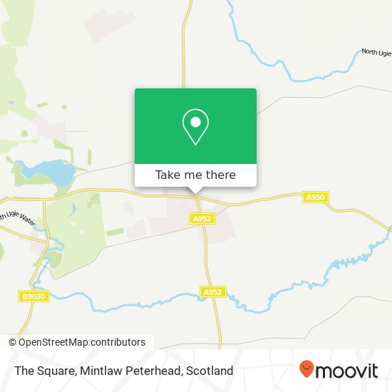 The Square, Mintlaw Peterhead map