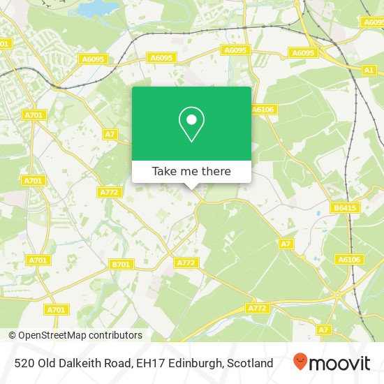 520 Old Dalkeith Road, EH17 Edinburgh map