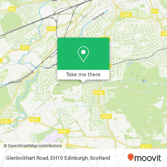 Glenlockhart Road, EH10 Edinburgh map
