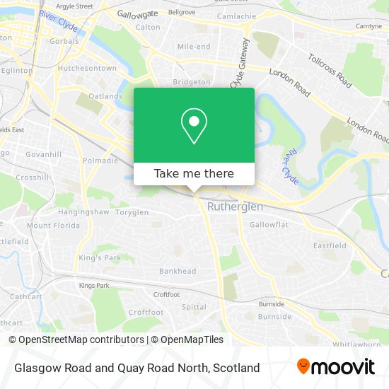 Glasgow Road and Quay Road North map