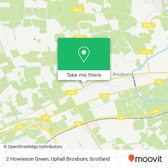 2 Howieson Green, Uphall Broxburn map