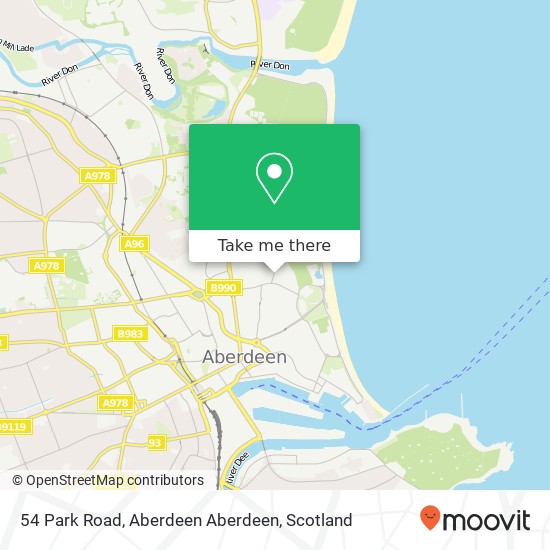 54 Park Road, Aberdeen Aberdeen map