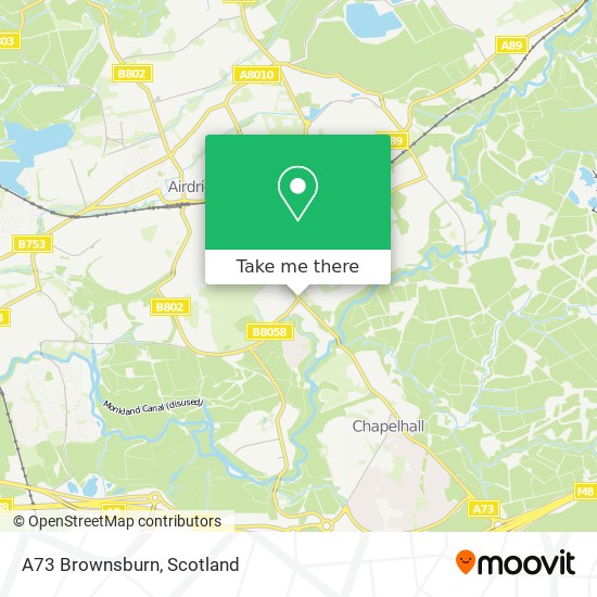 A73 Brownsburn map