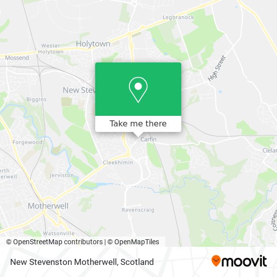 New Stevenston Motherwell map