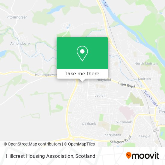 Hillcrest Housing Association map