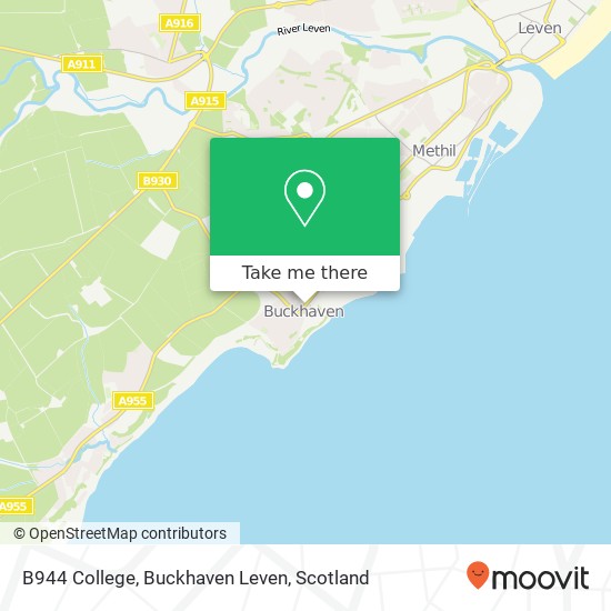 B944 College, Buckhaven Leven map