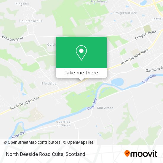 North Deeside Road Cults map