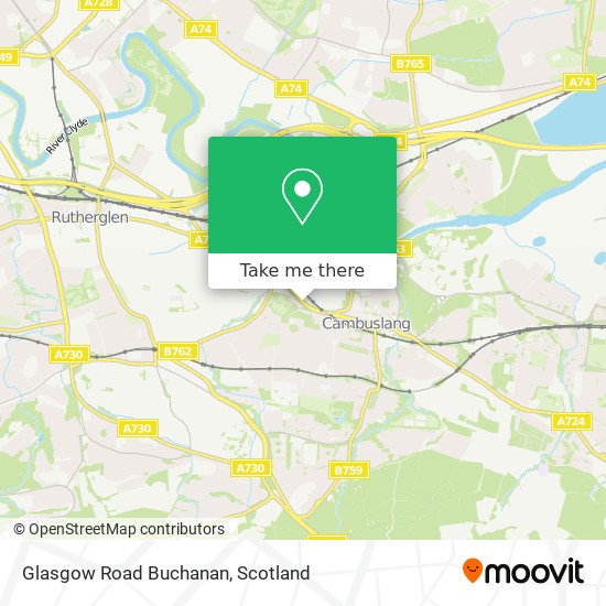 Glasgow Road Buchanan map