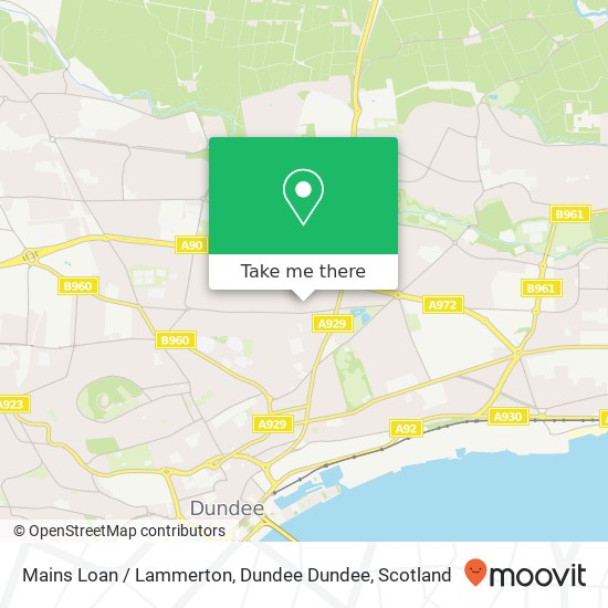 Mains Loan / Lammerton, Dundee Dundee map