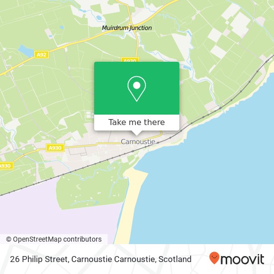 26 Philip Street, Carnoustie Carnoustie map