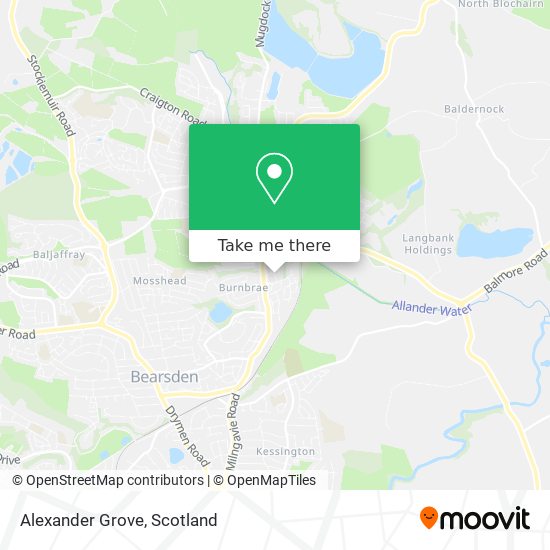 Alexander Grove map