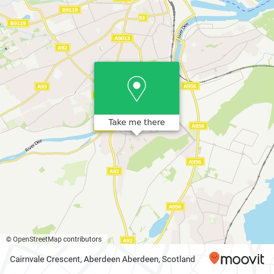 Cairnvale Crescent, Aberdeen Aberdeen map