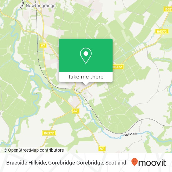 Braeside Hillside, Gorebridge Gorebridge map