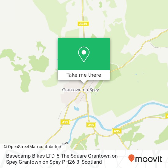 Basecamp Bikes LTD, 5 The Square Grantown on Spey Grantown on Spey PH26 3 map