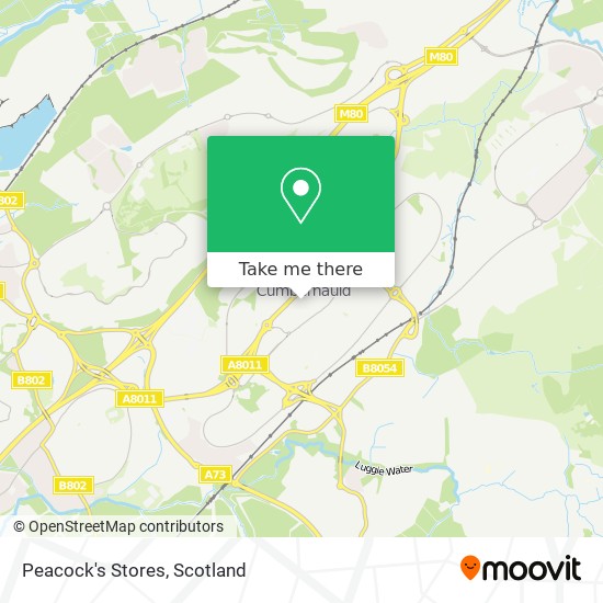 Peacock's Stores map