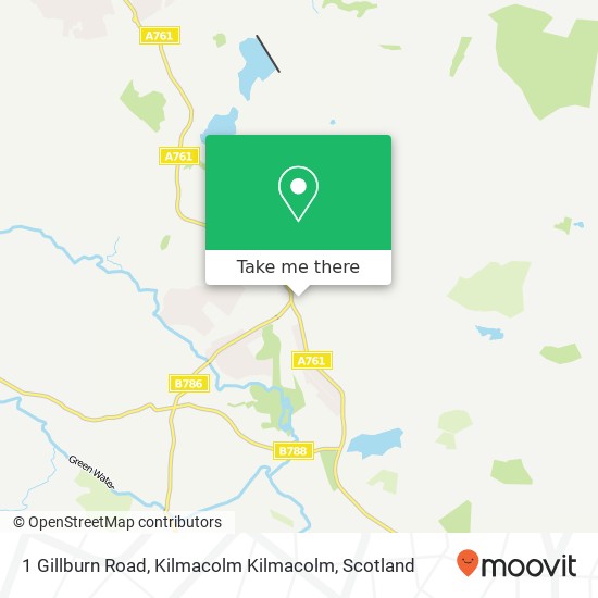 1 Gillburn Road, Kilmacolm Kilmacolm map