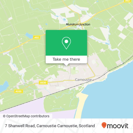 7 Shanwell Road, Carnoustie Carnoustie map