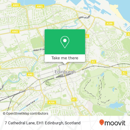 7 Cathedral Lane, EH1 Edinburgh map