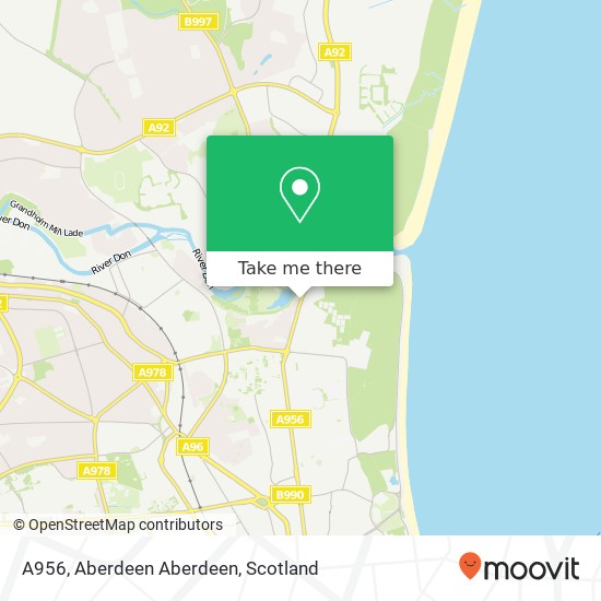 A956, Aberdeen Aberdeen map