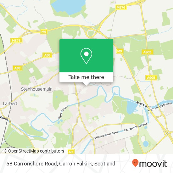 58 Carronshore Road, Carron Falkirk map