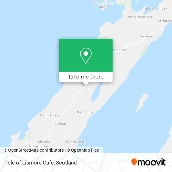 Isle of Lismore Cafe map