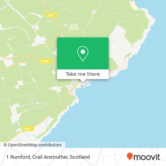 1 Rumford, Crail Anstruther map
