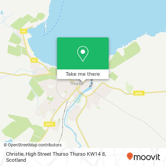 Christie, High Street Thurso Thurso KW14 8 map