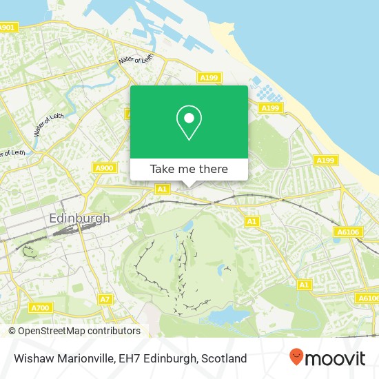 Wishaw Marionville, EH7 Edinburgh map