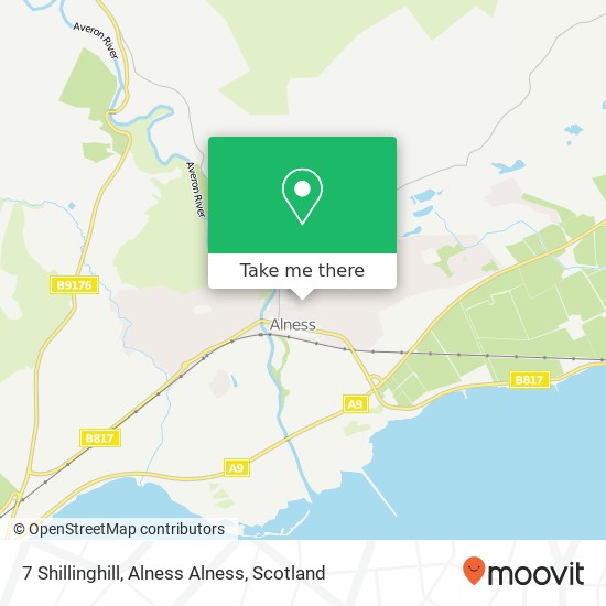 7 Shillinghill, Alness Alness map