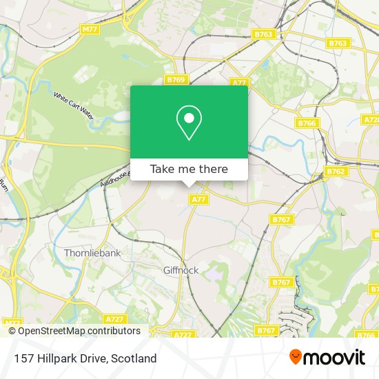 157 Hillpark Drive map