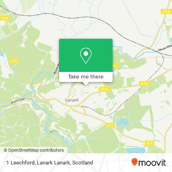 1 Leechford, Lanark Lanark map