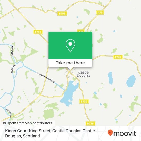 Kings Court King Street, Castle Douglas Castle Douglas map