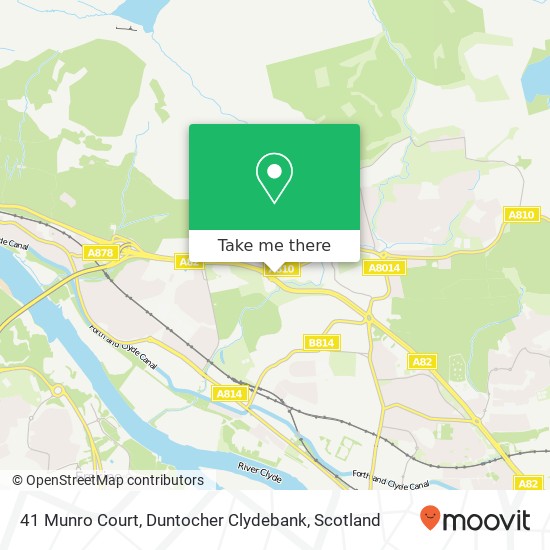 41 Munro Court, Duntocher Clydebank map