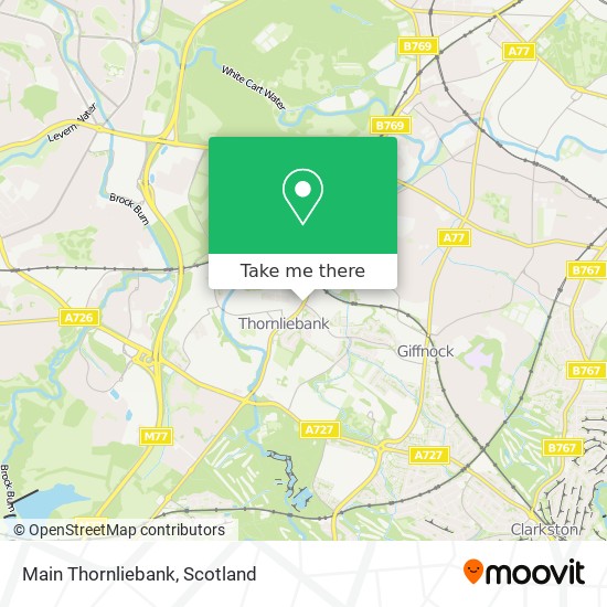 Main Thornliebank map