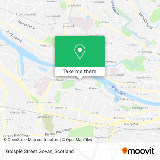 Golspie Street Govan map
