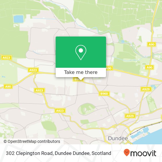 302 Clepington Road, Dundee Dundee map